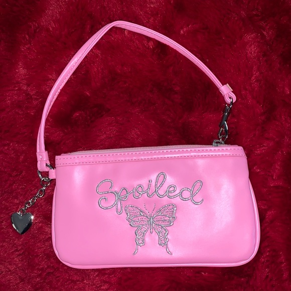 Dolls Kill Handbags - Small Pink Dolls Kill Purse “Spoiled”